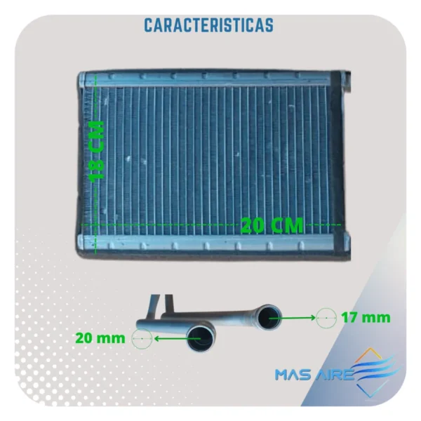 Radiador Calefacción Ford Ranger M/n  2013  2.2/ 2.5/ 3.2 - Imagen 2