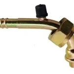 Conexion Rotalock 90° Hierro Rac 13/32 C/valvula R12