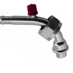 Conexion Rotalock 90° Hierro Rac 1/2 C/valvula R134 555-ba