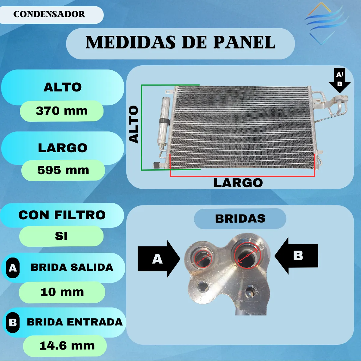 Condensador Aire Acondicionado Hyundai Tucson - Imagen 3