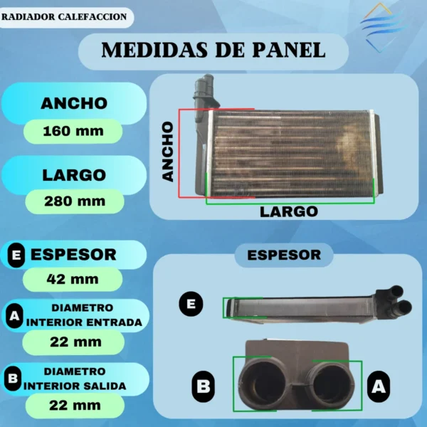 Radiador De Calefaccion Alfa Romeo 164 - Imagen 3