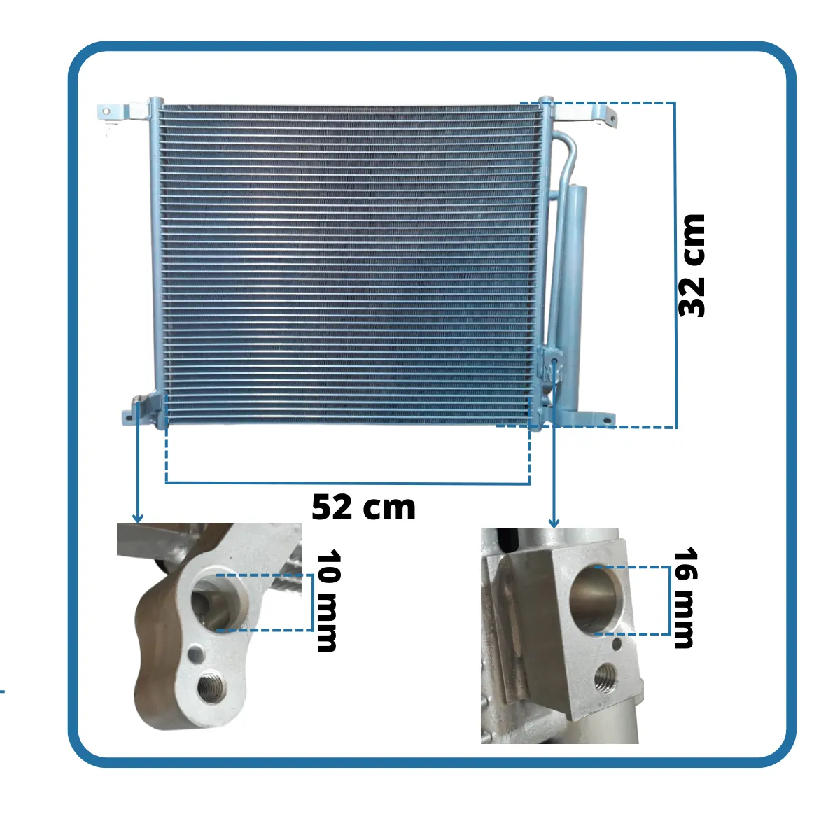 Condensador Aire Acondicionado Para Chevrolet Aveo - Imagen 3