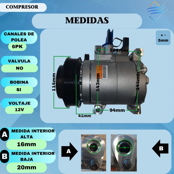 Compresor Aire Acondicionado Jeep Wrangler - Imagen 4