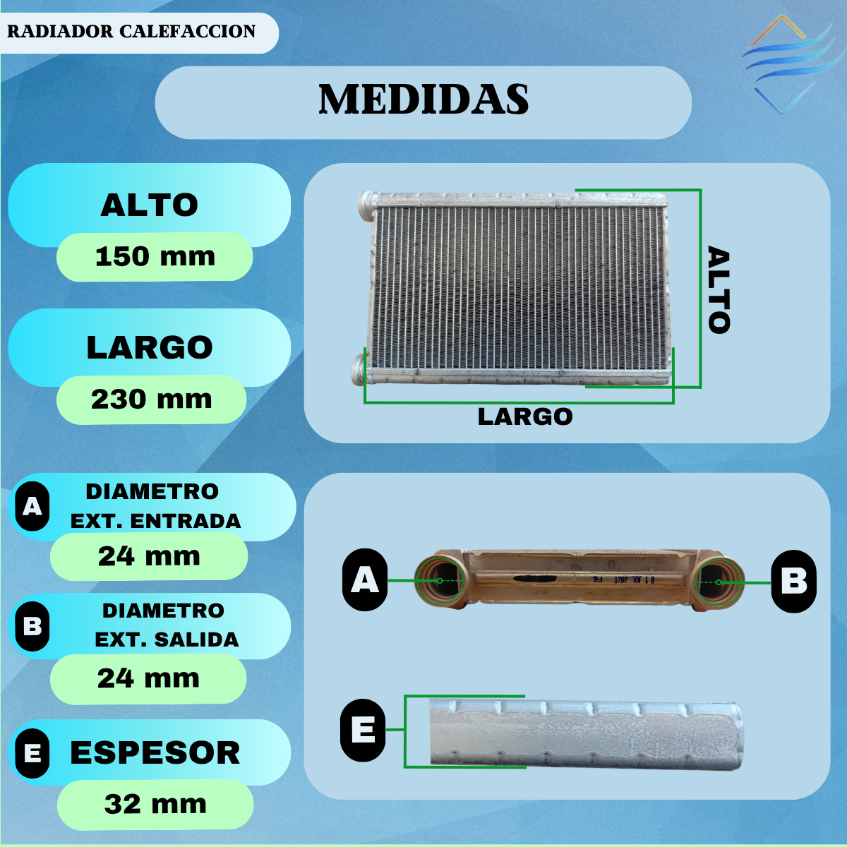 Radiador Calefaccion Toyota Hilux 2016 En Adelante Original - Imagen 2
