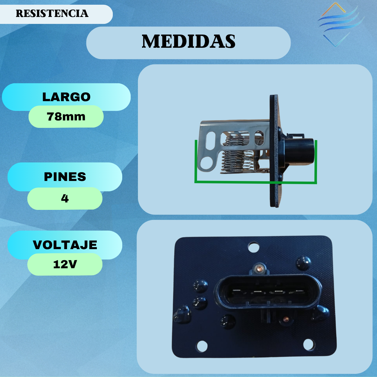 Resistencia Forzador Aire Ac S10 S-10 Blazer 425-pa - Imagen 5