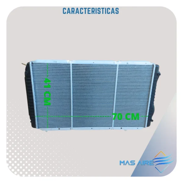 Radiador Agua Fiat Ducato 1.9 2.5 Peugeot 70x41 Boxer Or3108 - Imagen 3