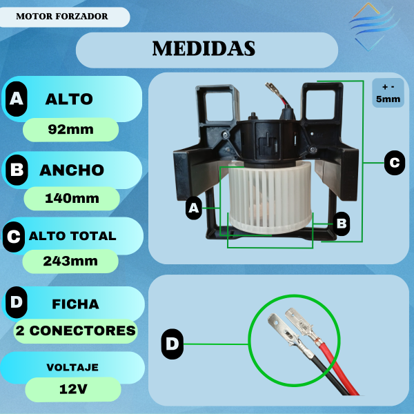 Motor Forzador Soplador Fiat Idea Palio Siena Strada Fire - Imagen 4