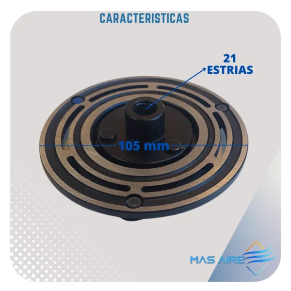 Tapa De Embrague Para Compresor Denso 10s - Imagen 3