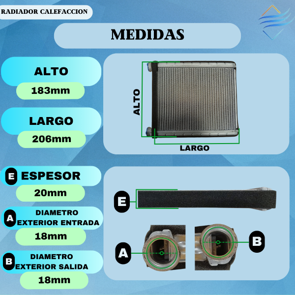 Radiador Calefaccion Toyota Hilux 2006 Calidad Original - Imagen 4