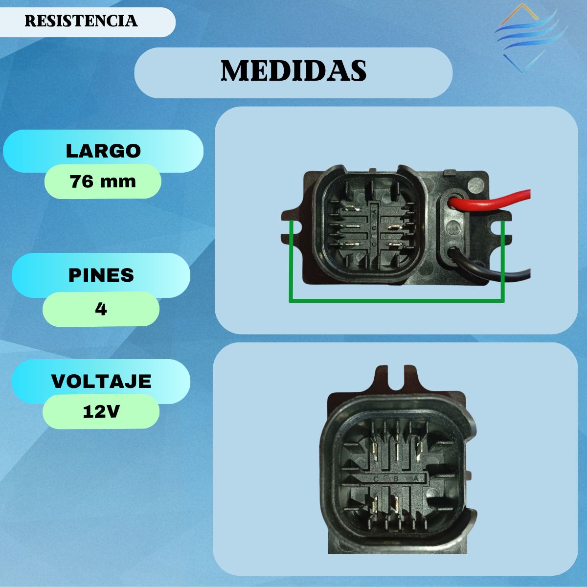 Resistencia Forzador Renault 19 Clio Kangoo Sin Aire - Imagen 4