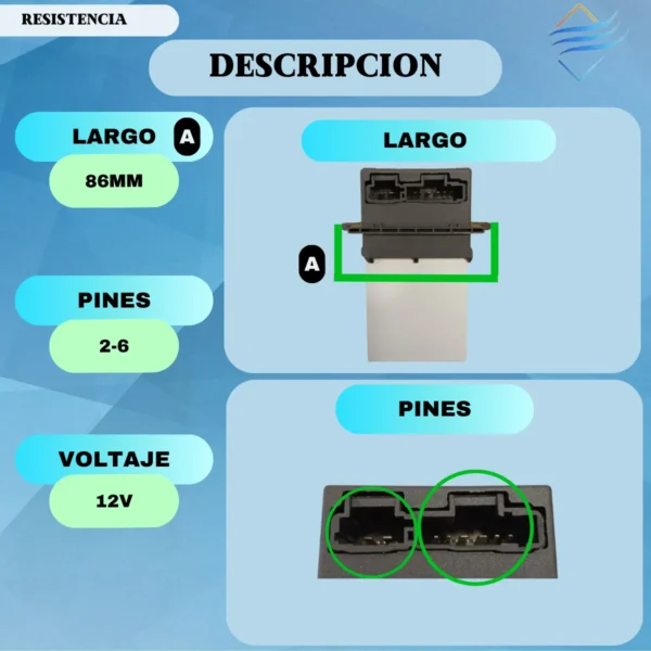 Resistencia Forzador Para Citroen Renault - Imagen 3