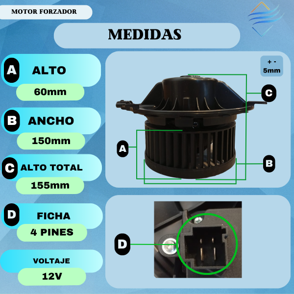 Forzadorr Aire Acond Polo Vento T-cross Passat Tiguan Nivus - Imagen 4