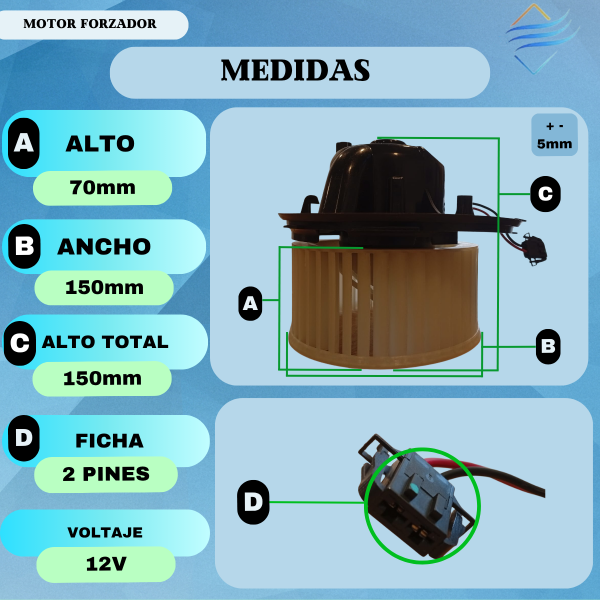 Motor Forzador Vento Passat Audi - Imagen 5
