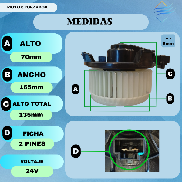 Motor Forzador Caterpilar Komatsu 24v - Imagen 4