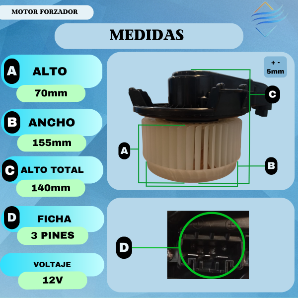 Motor Forzador Toyota Corolla Etios Con Variador Completo - Imagen 4