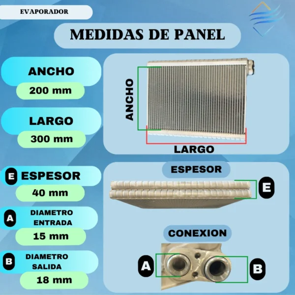 Evaporador Aire Acondicionado Ford Accelo Fiesta K Ecosport - Imagen 2