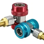 Juego Acople Rapido Carga Aire Acondicionado R134a Regulable