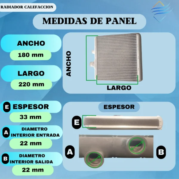 Radiador De Calefaccion Clase C 2014 A 2018 Brazado - Imagen 2