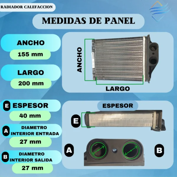 Radiador De Calefaccion Fiorino (xmf) 14/23 Brazado - Imagen 3