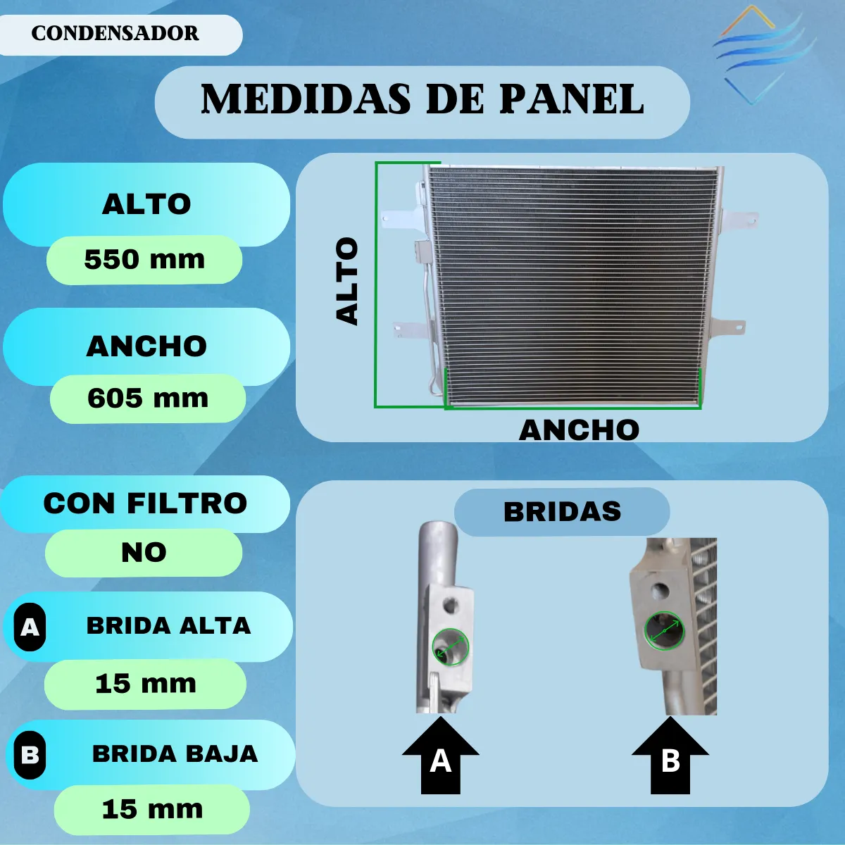 Condensador De Aire Acondicinado Para Dodge Ram 2500 - Imagen 4