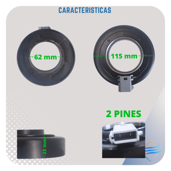 Bobina Compresor Aire Ac Escort Ecosport Focus Ranger F100 39c-aa