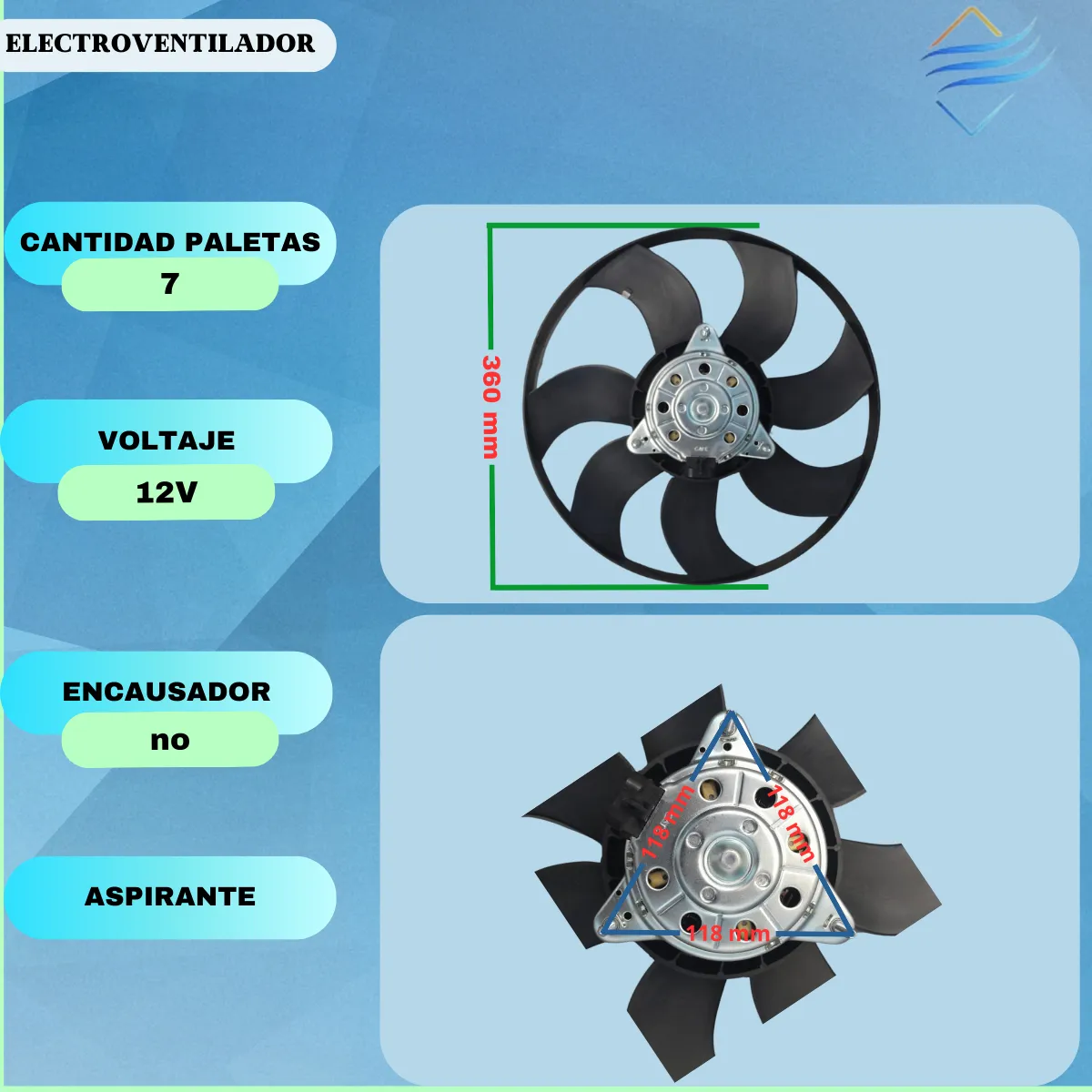 Electroventilador Chevrolet Meriva 1.8 - Imagen 3