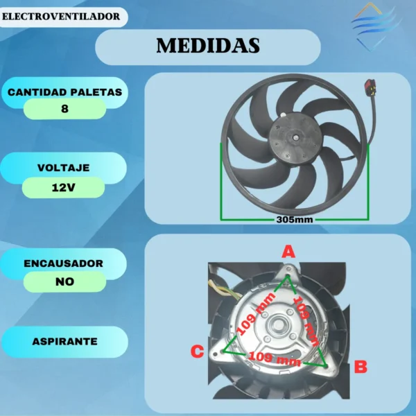 Electroventilador Peugeot 206 207 Con Aire Original - Imagen 4