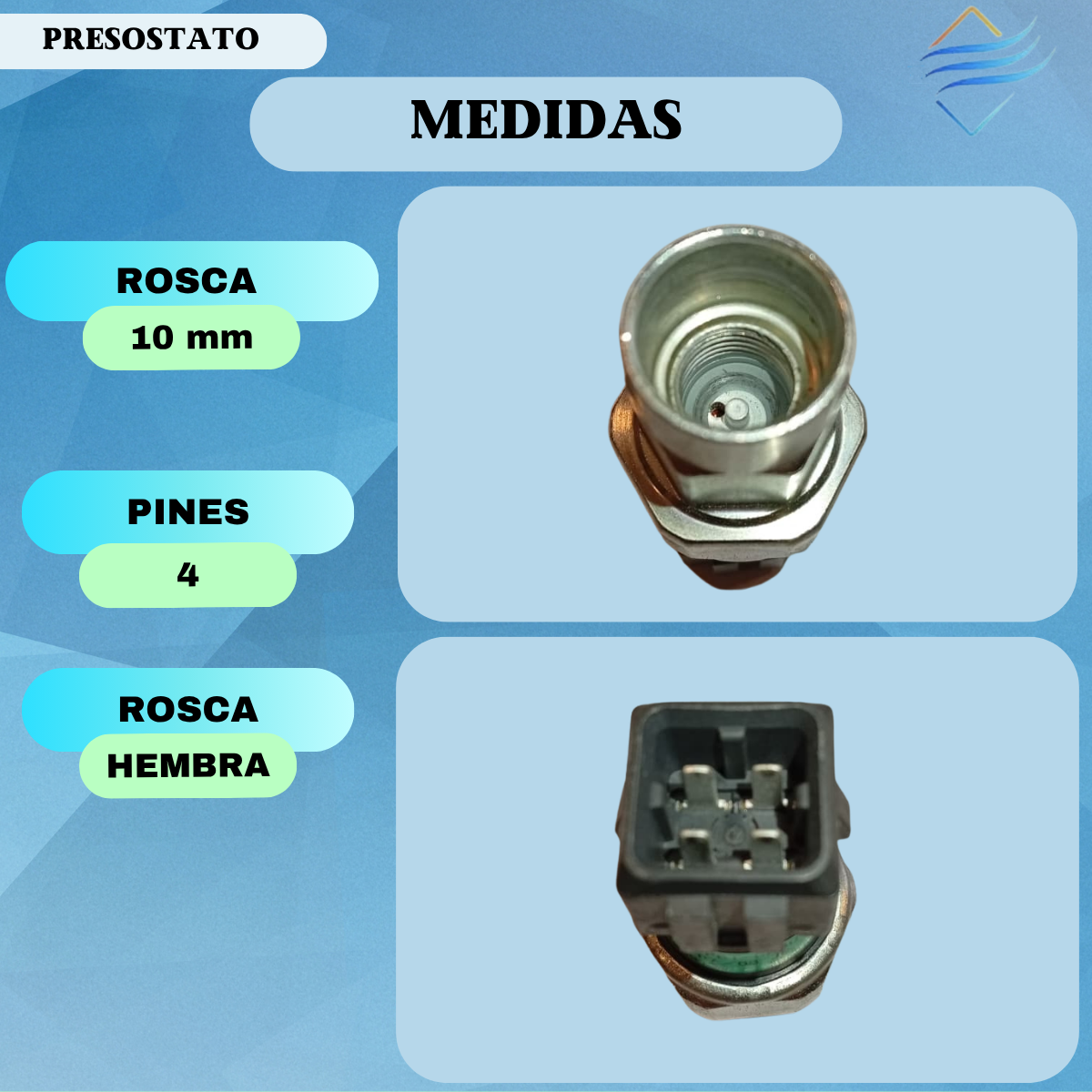 Presostato Vw Polo Golf Caddy Seat Cordoba Audi Original - Imagen 2