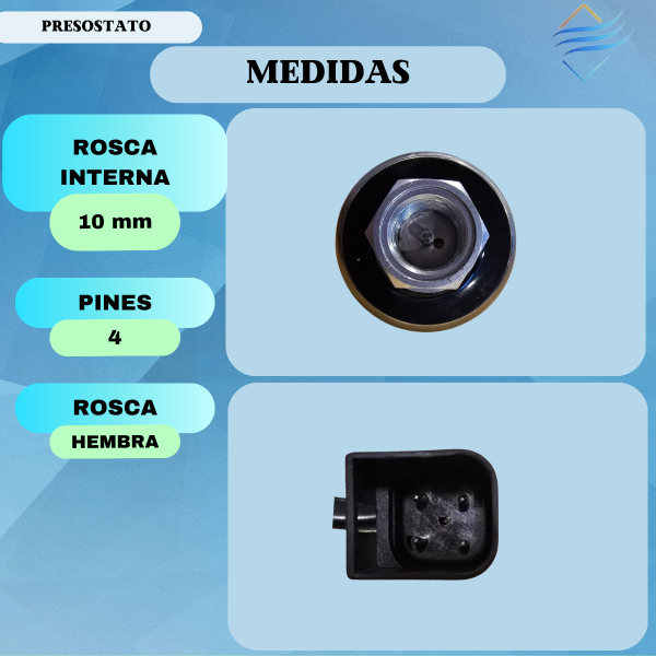 Presostato Aire Acondicionado Ford Escort 1997 R134a - Imagen 4