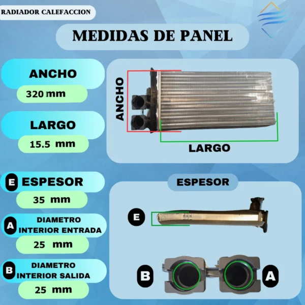 Radiador Calefaccion  3008 / 5008 - Imagen 3