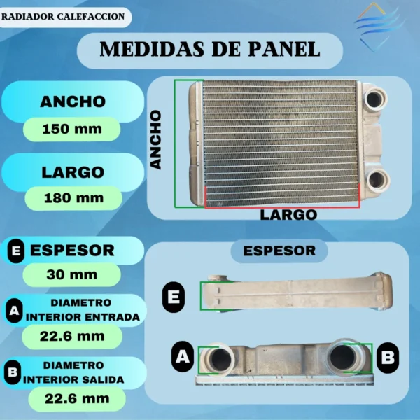 Radiador De Calefaccion Chevrolet Agile Original Or2502 - Imagen 2