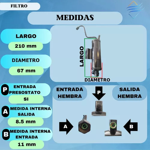 Filtro Chrysler Grand Cherokee 02 - Imagen 3