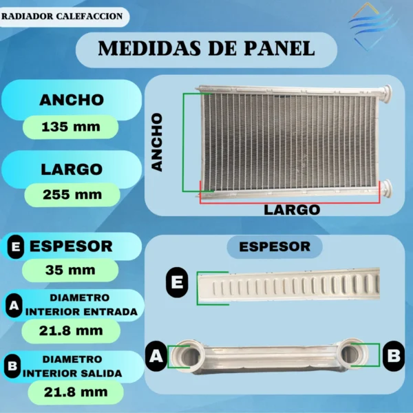 Radiador De Calefaccion Bmw 118 120 235 330 430 435 440 - Imagen 2