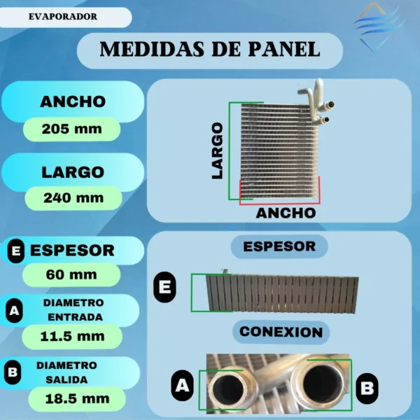 Evaporador Aire Acondicionado C3 Fase 2 - Imagen 3
