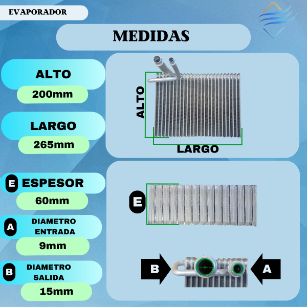 Evaporador Aire Acondicionado Citroen C4 Peugeot 307 - Imagen 3