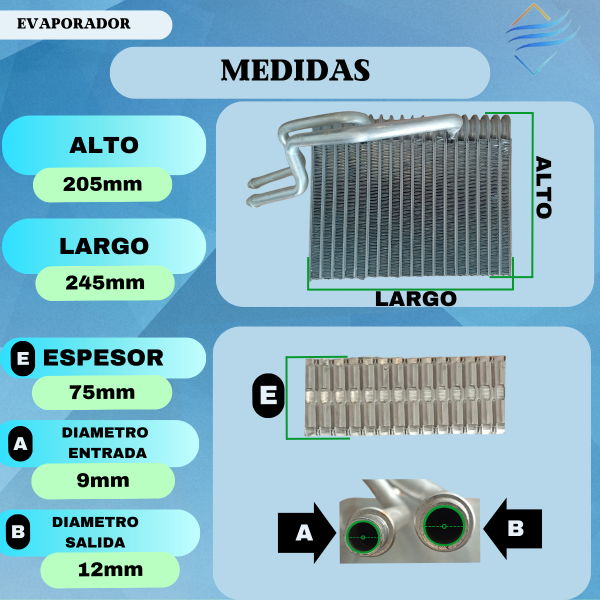 Panel Evaporador Renault Kangoo Clio 2 1ra Serie 99 7f-ya - Imagen 3
