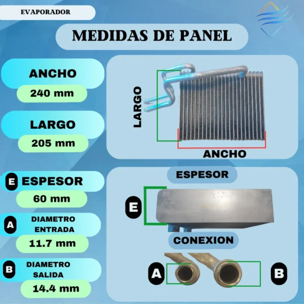 Evaporador Aire Acondicionado Renault Kangoo Clio Symbol - Imagen 5