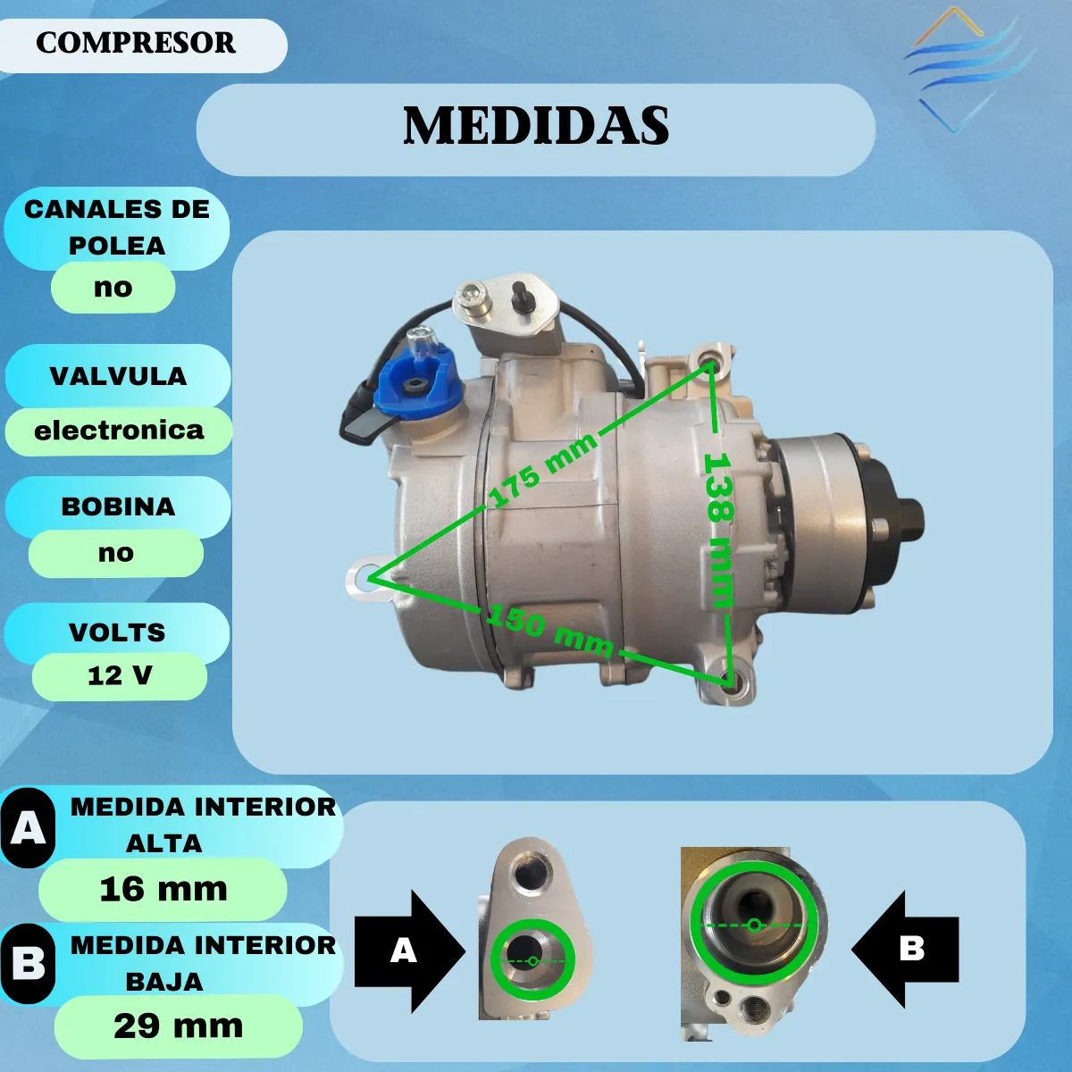 Compresor Aire Acond Vw Touareg Audi A6 Denso 7seu 17c - Imagen 4