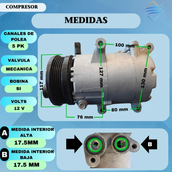 Compresor Aire Ford Focus 2 2.0 Fomoco Vs16 - Imagen 5