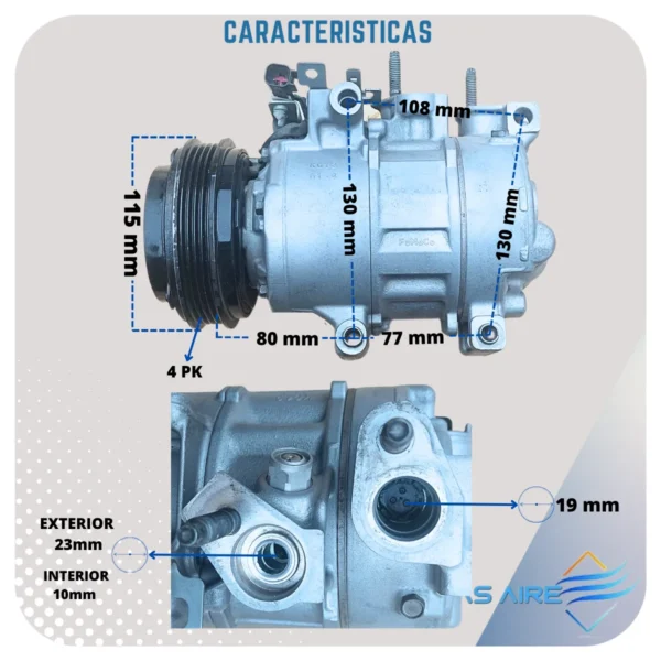Compresor Aire Acondicionado  Ford Focus Linea Nueva Dks - Imagen 4