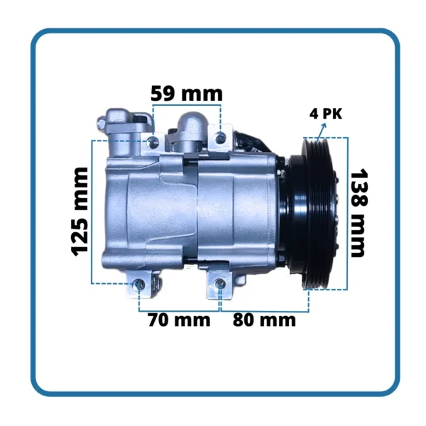 Compresor Aire Acondicionado Para Hyundai H1 Fs10 4pk - Imagen 2