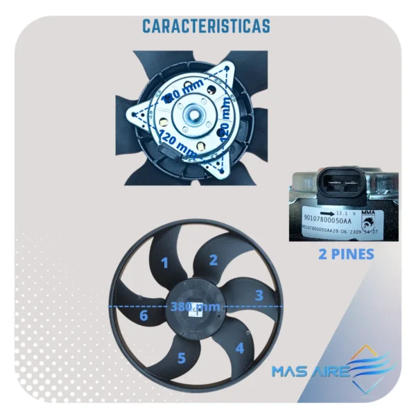 Electroventilador Renault Clio Kangoo Megane Sandero Logan - Imagen 3