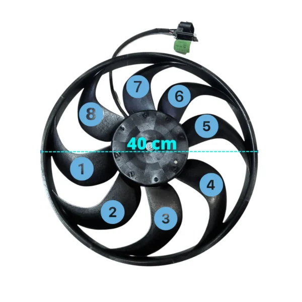 Electroventilador  Spin Cobalt Onix Prisma Gate Original - Imagen 3