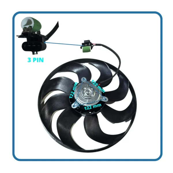 Electroventilador  Spin Cobalt Onix Prisma Gate Original - Imagen 4