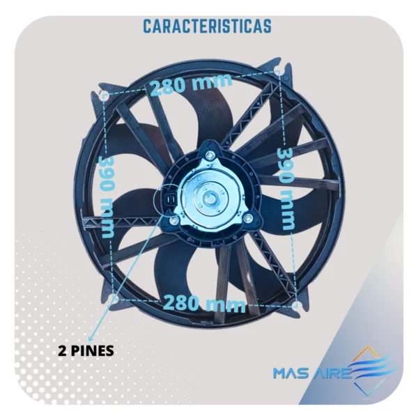 Electroventilador Peugeot Partner Citroen Berlingo Hdi 1.6 - Imagen 4