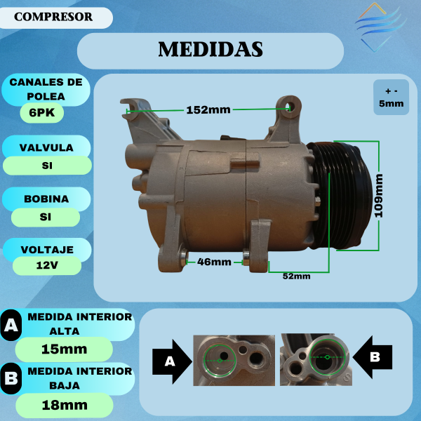 Compresor Aire Acondicionado Mahle Palio Uno Novo - Imagen 4