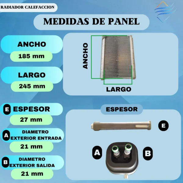 Radiador De Calefaccion Transit Fase 3 - Imagen 2