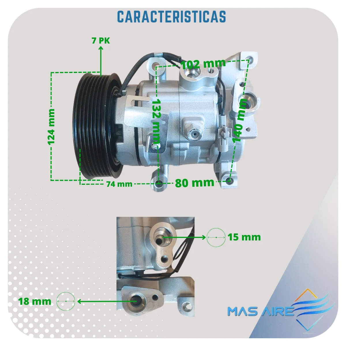 Compresor Aire Acondicionado Para Toyota Hilux Linea Nueva - Imagen 4