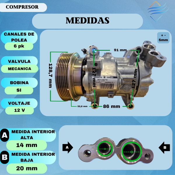 COMP.RENAULT KANGOO SD 1416 ORIGINAL - Imagen 4