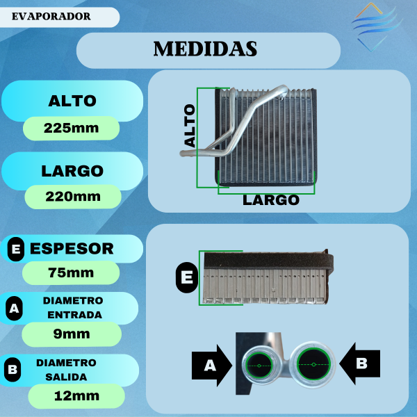 Evaporador Aire Acondicionado Vw Golf Bora Polo Audi Seat - Imagen 3